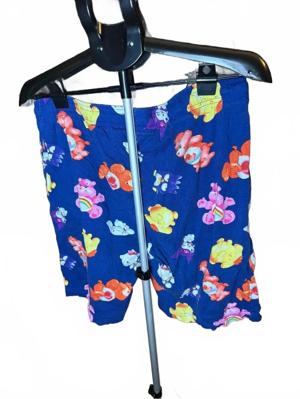 Care Bears Blue Pajama sleep lounge Shorts unisex sz L large all over print